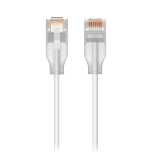 Ubiquity Cat6 RJ45 0.15m -verkkokaapeli, translucent/white