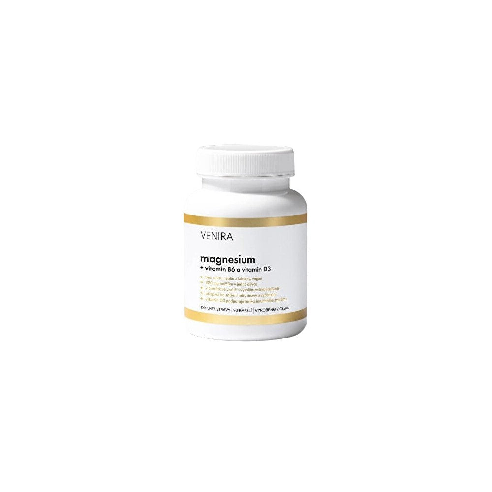 Venira Magnesium B6- ja D-vitamiinilla 90 kapselia