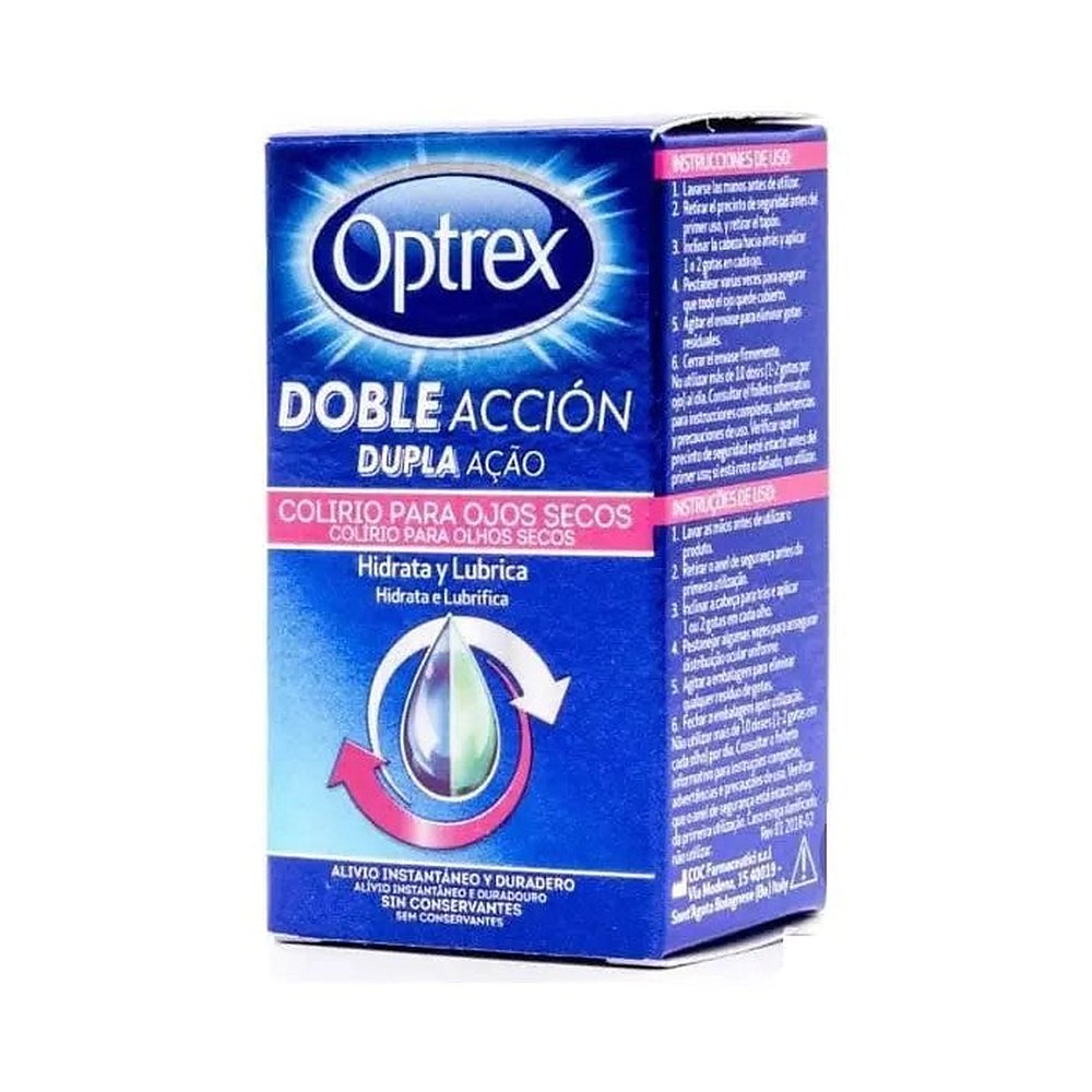 Optrex Kaksoistoiminta Kuivat Silmät Silmätipat 10 ml — Silmätipat