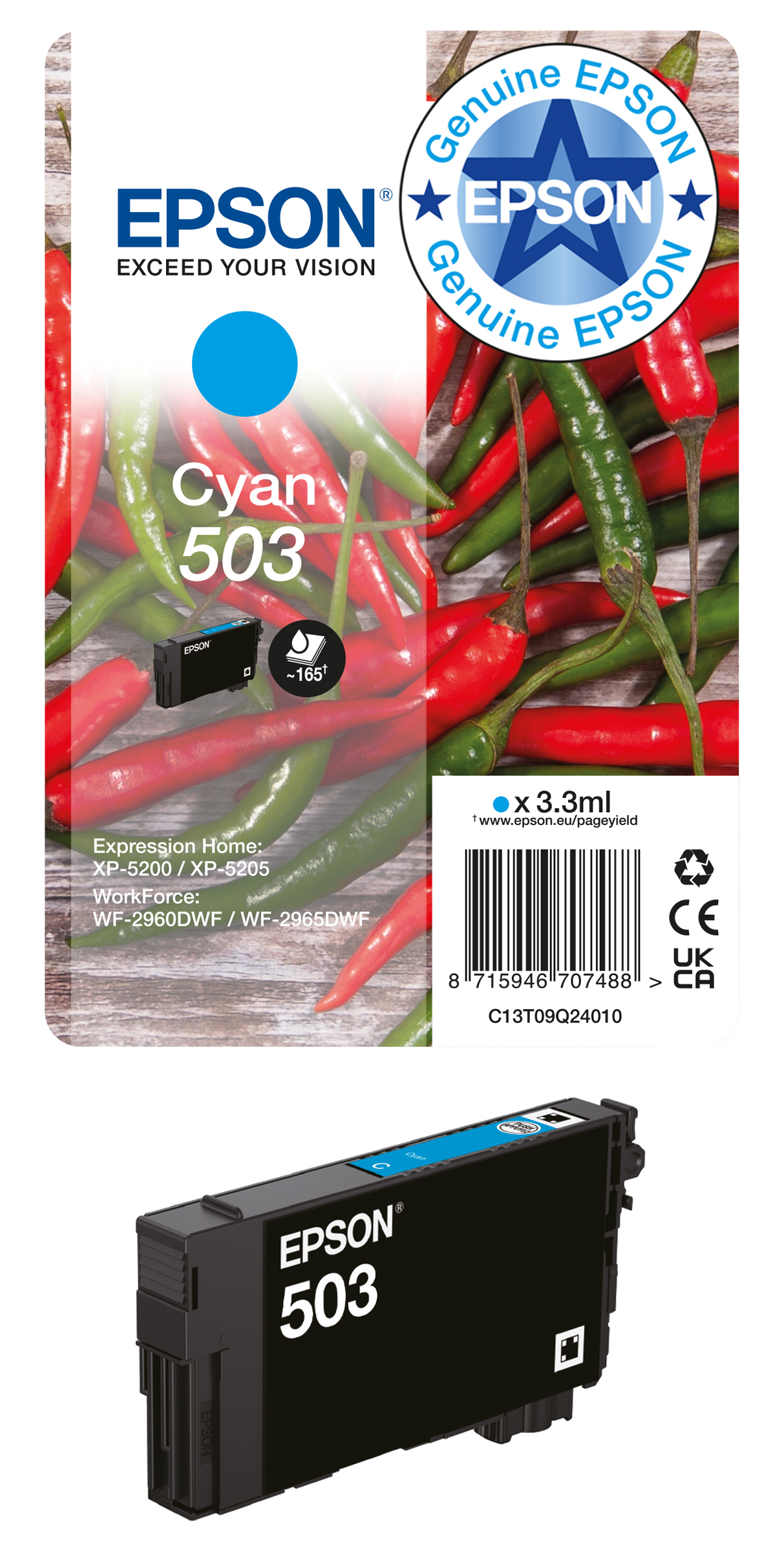 Epson Ink Multipack 503 (bk/c/m/y) Easymail