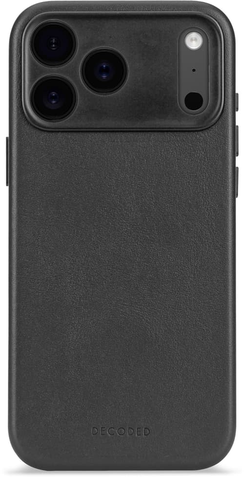 Decoded - Leather Backcover for iPhone 17 Pro Max - Black