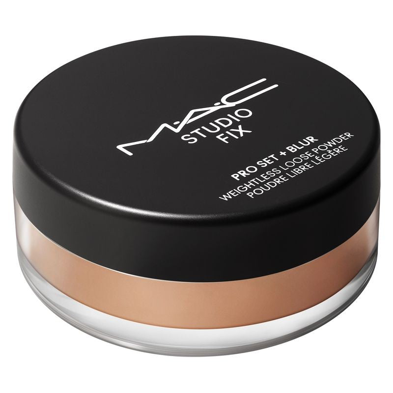 MAC Cosmetics Studio Fix Pro Set + Blur Weightless mattapintainen kovettumispuuteri, Tumma väri 6,5 g