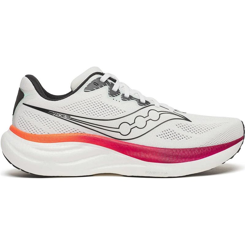 Saucony Ride 19 M White/Crimson - 46