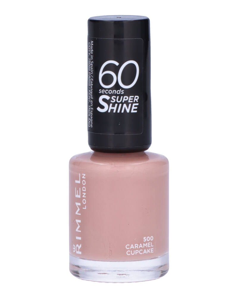 Rimmel 60 Seconds Super Shine Nail Polish 500 Caramel Cupcake