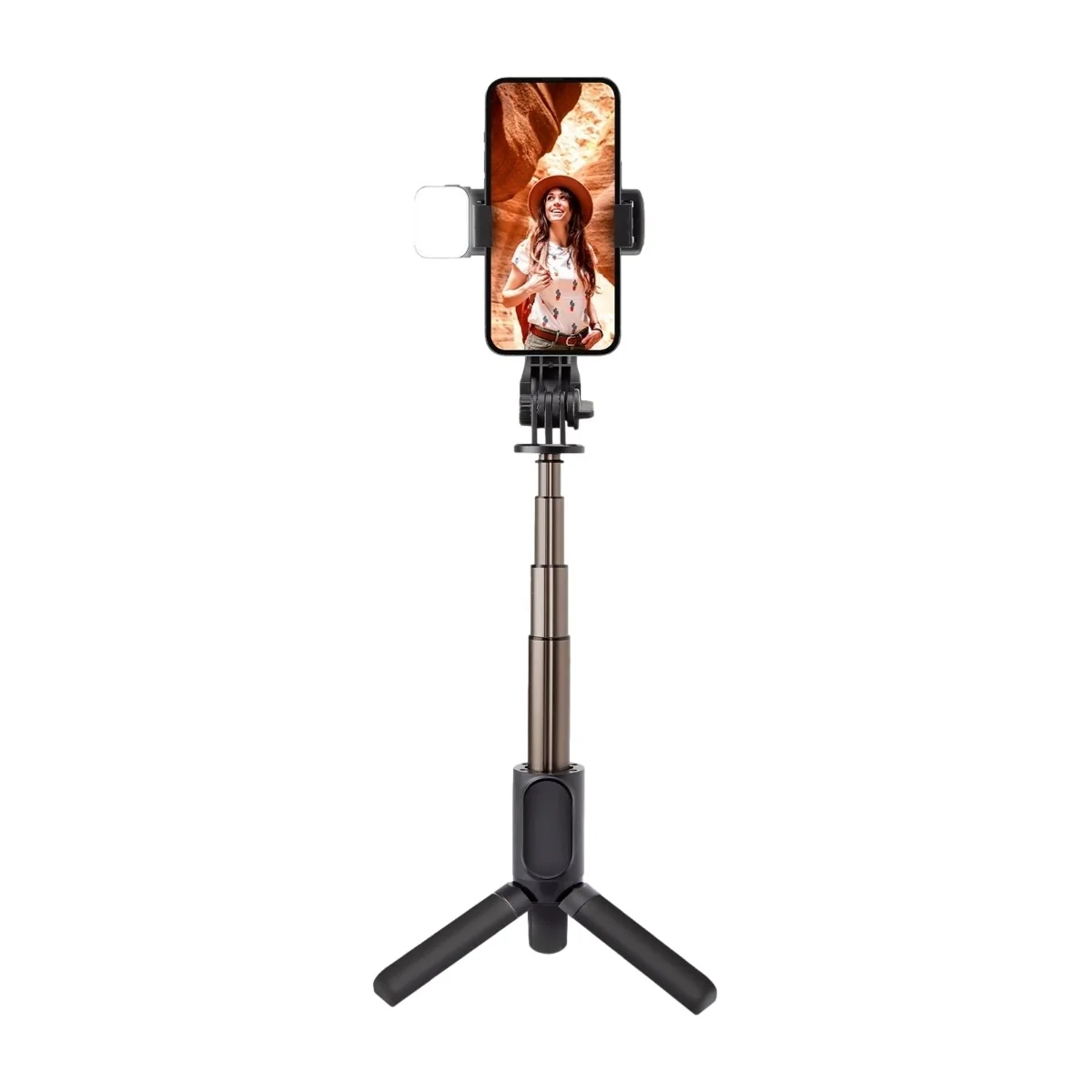 SBS Selfiekeppi Pro kolmijalka ja led-valo