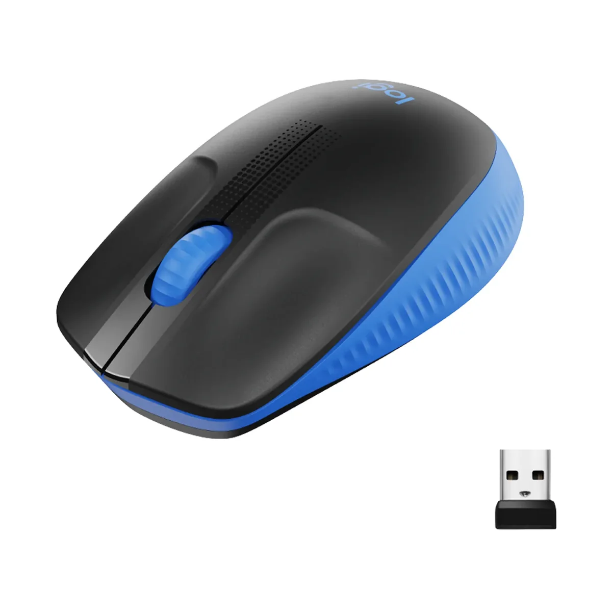 Logitech M190 Full-size Wireless Optical PC Mouse - Sininen - Hiiri - Optinen - 3 painiketta - Sininen