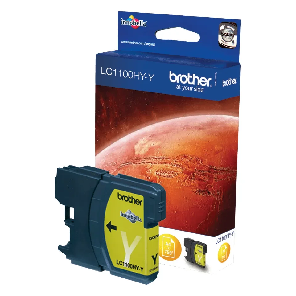 Brother LC1100HYY / LC 1100HYY High Capacity Yellow Ink - Mustepatruuna Keltainen