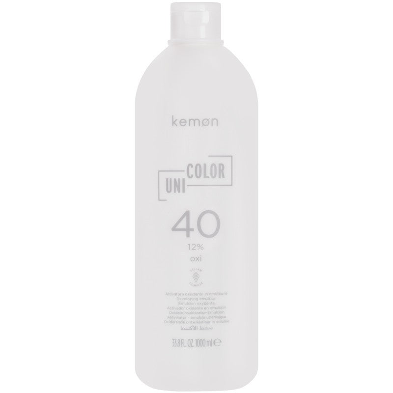 Kemon Uni Color Oxi – hapetinaktivaattori hiusväreille Kemon Kramer, 1000 ml 40 VOL | 12 %