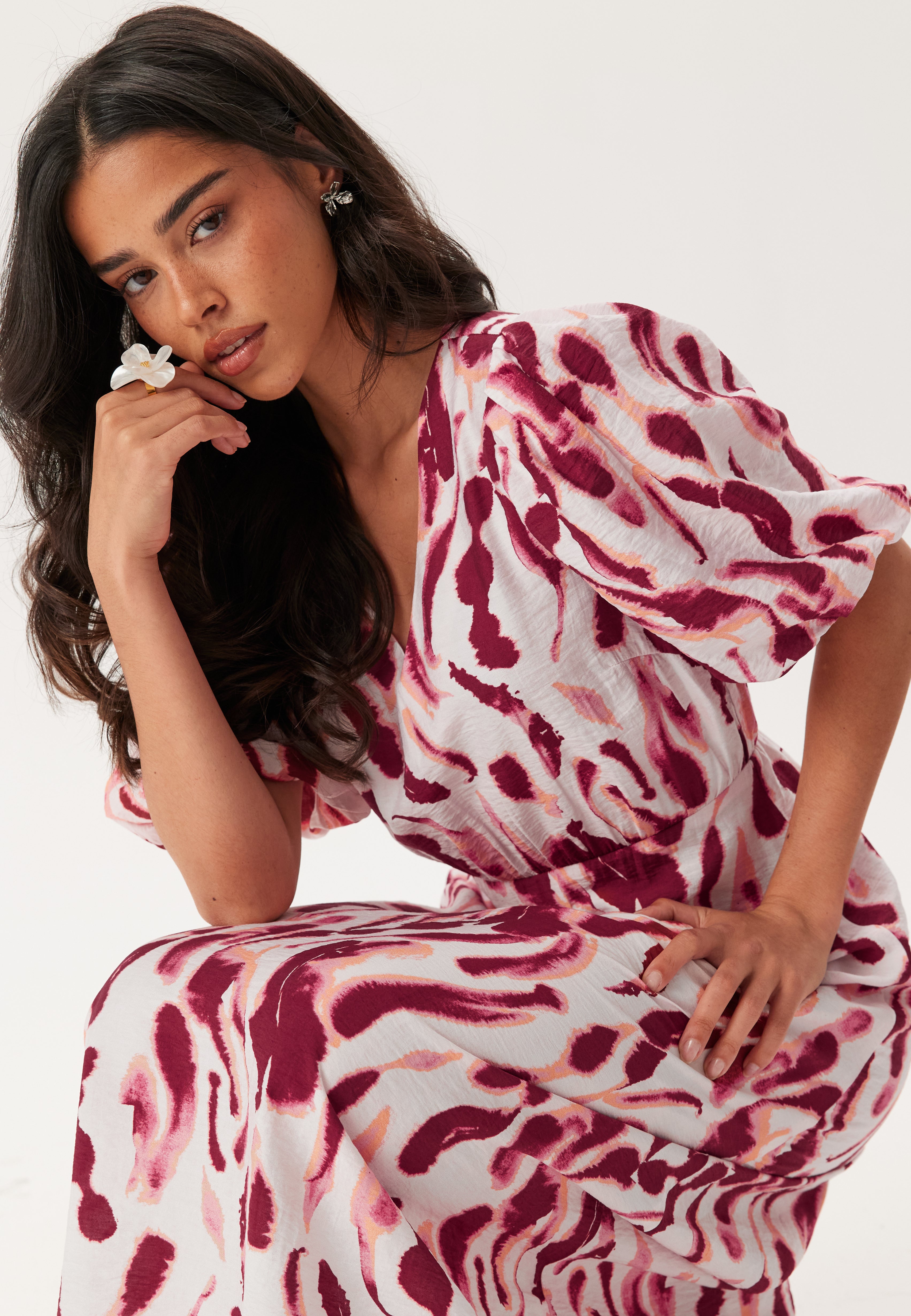 YAS Mekko 'YASNENO' pastellinpinkki / viininpunainen