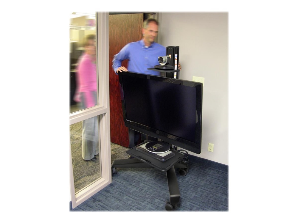 Ergotron Neo-Flex Mobile MediaCenter UHD - Kärry tuotteelle LCD-näyttö - harmaa -näytön koko: 50"-65"