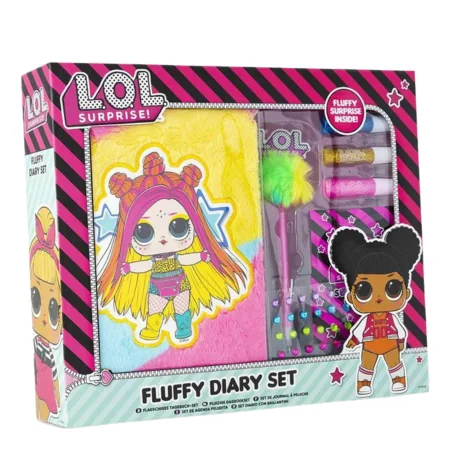 L.O.L. Surprise! DYO Fluffy Päiväkirjasetti Kynillä ja Tarroilla