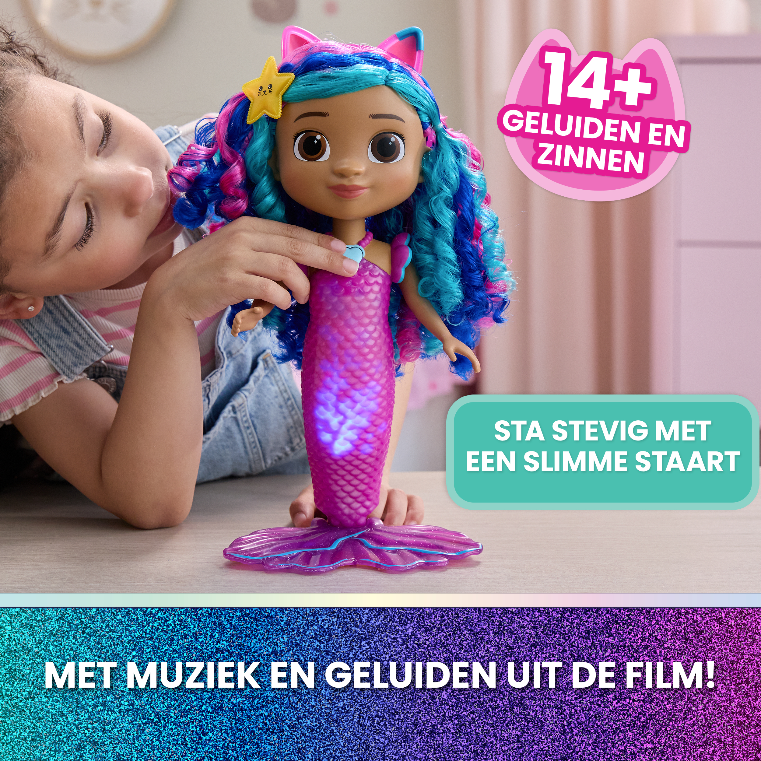 Gabby's Movie Sing & Shine Mermaid Gabby-nukke 36cm