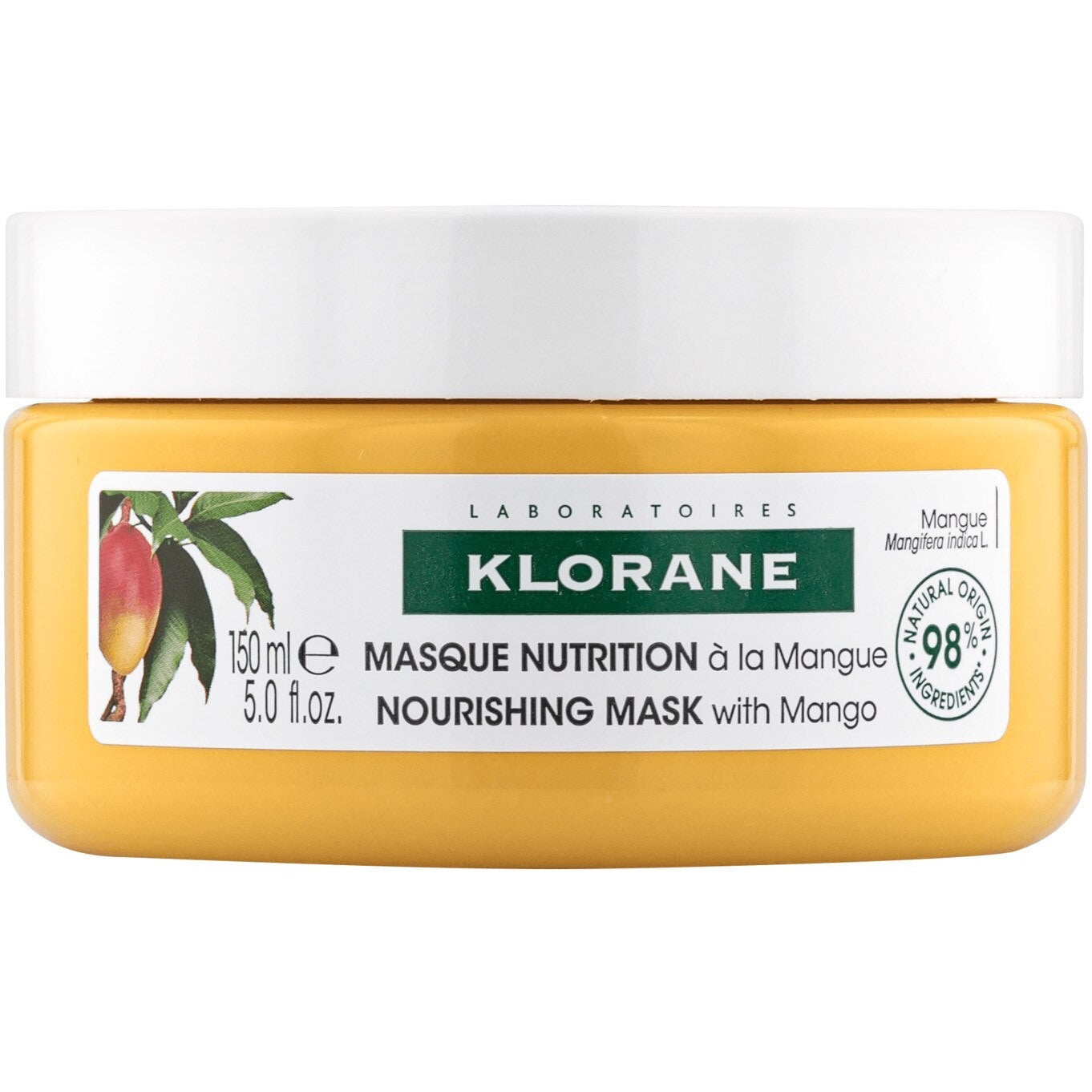Klorane Maschera Nutriente Per Capelli Secchi E Danneggiati Mango 150 ml — Maschera capelli
