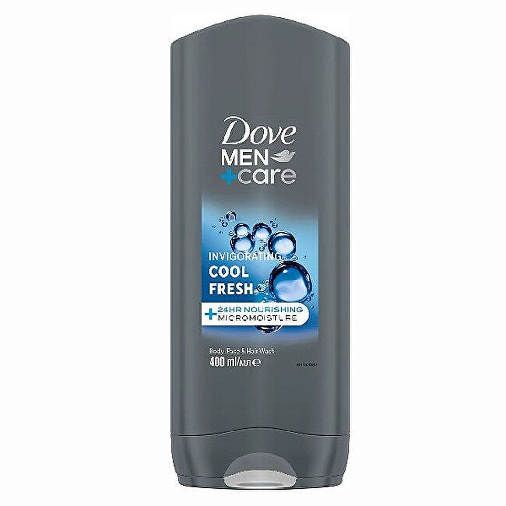 Dove Men+Care Cool Fresh Kasvojen ja vartalon puhdistusaine - 400ml