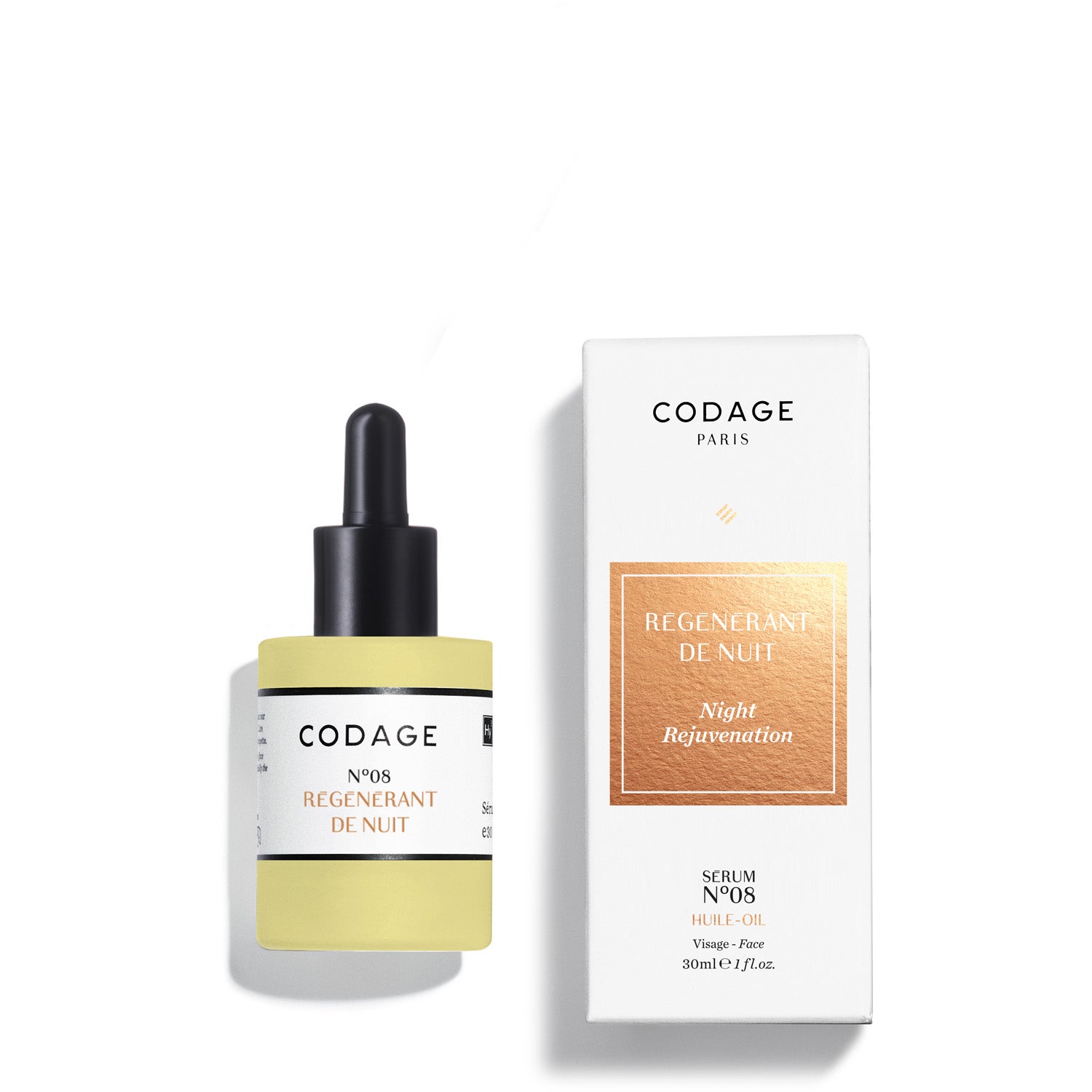 Codage Night Rejuvenation Serum No 08 Huile-Oil 30 ml