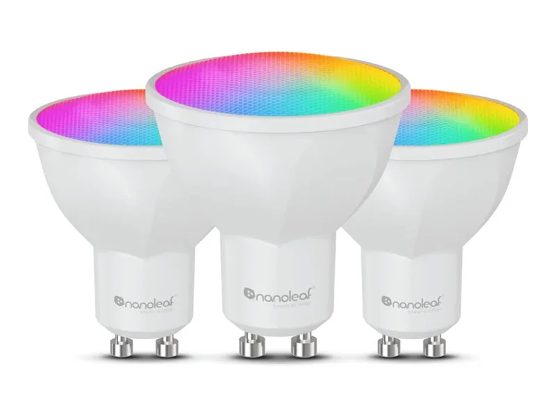 Nanoleaf N7502B02-3GU10, Älylamppu, Wi-Fi/Bluetooth, Valkoinen, GU10, MR16, 16000000 väriä