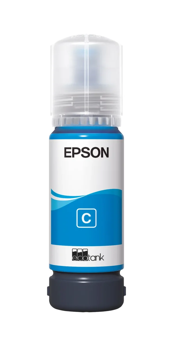 Epson 107 EcoTank-mustepullo, 70 ml, cyaani