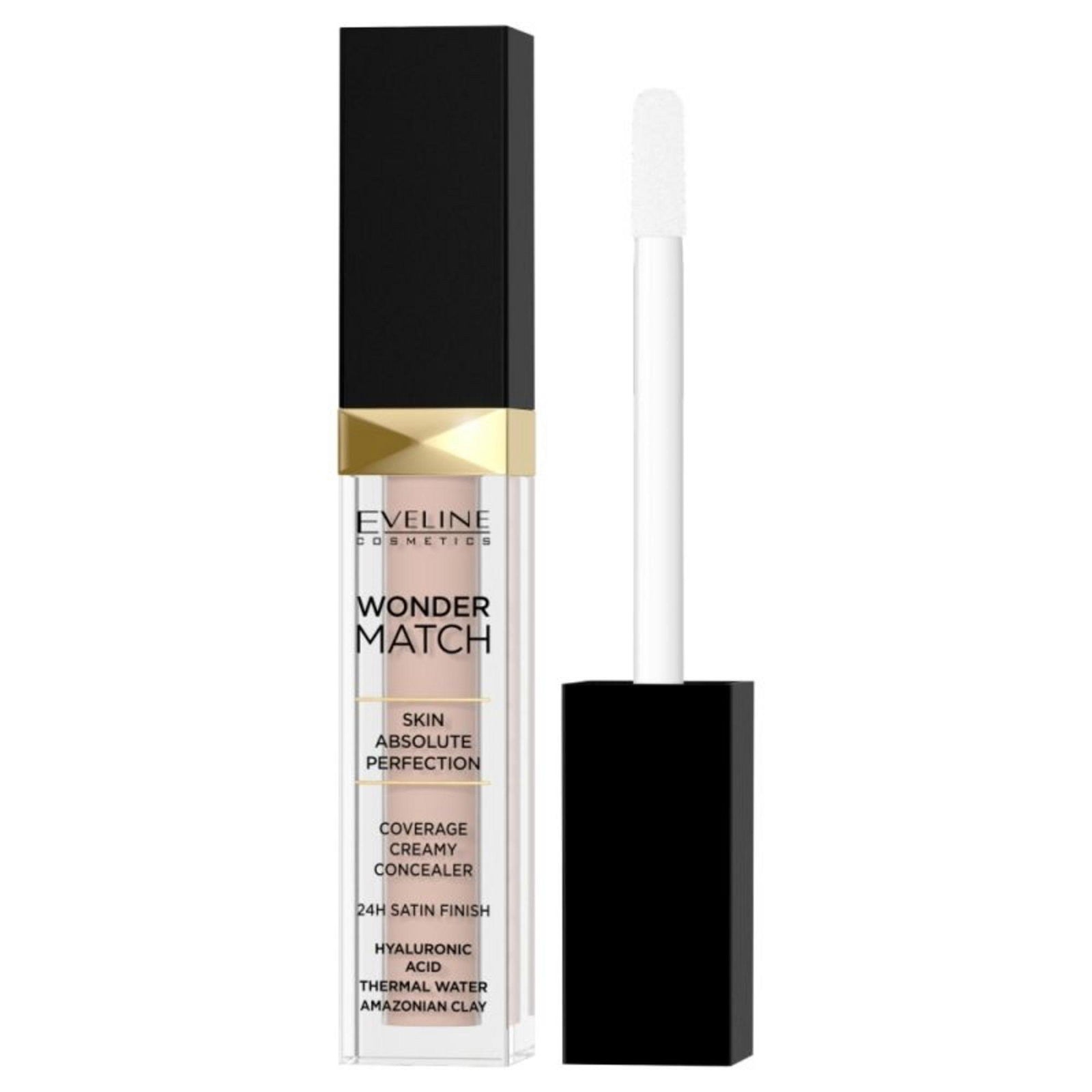 Eveline Cosmetics Wonder Match Covering Concealer Cream 24 Hours Color 20 Peach 7 ml