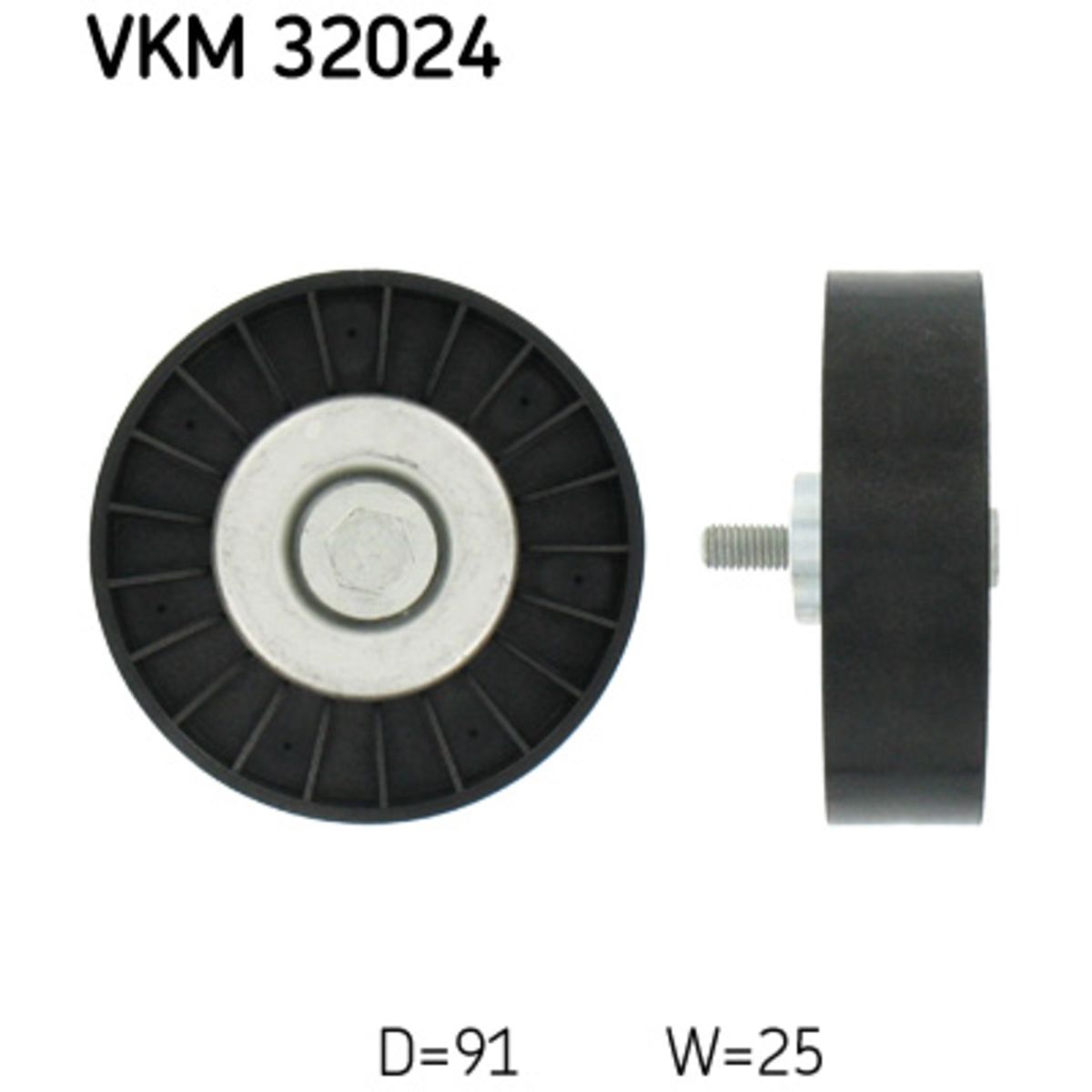 Ohjainrulla, moniurahihna SKF VKM 32024