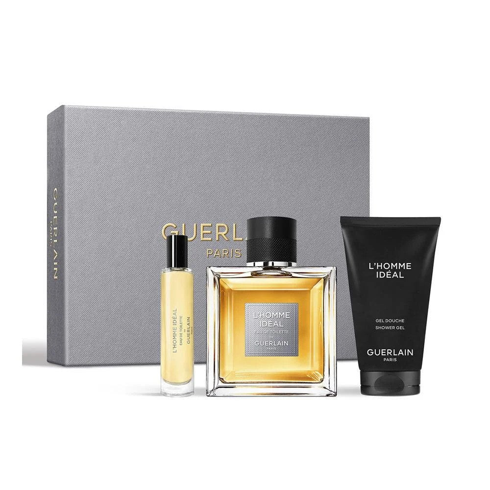 Guerlain L ́Homme Ideal SET Eau de Toilette for Men 100 ml + suihkugeeli 75 ml + Eau de Toilette for Men 10 ml