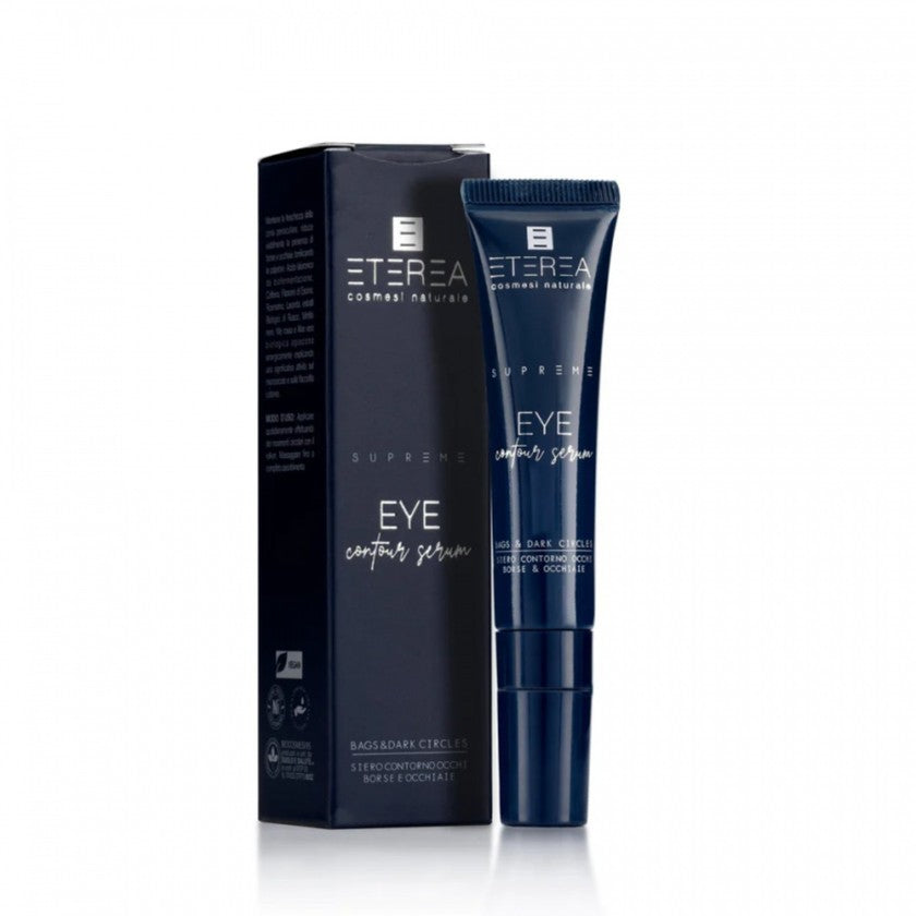 Eterea cosmesi naturale Supreme Eye Contour Serum turvotusta ja tummia silmänalusia ehkäisevä seerumi 15 ml