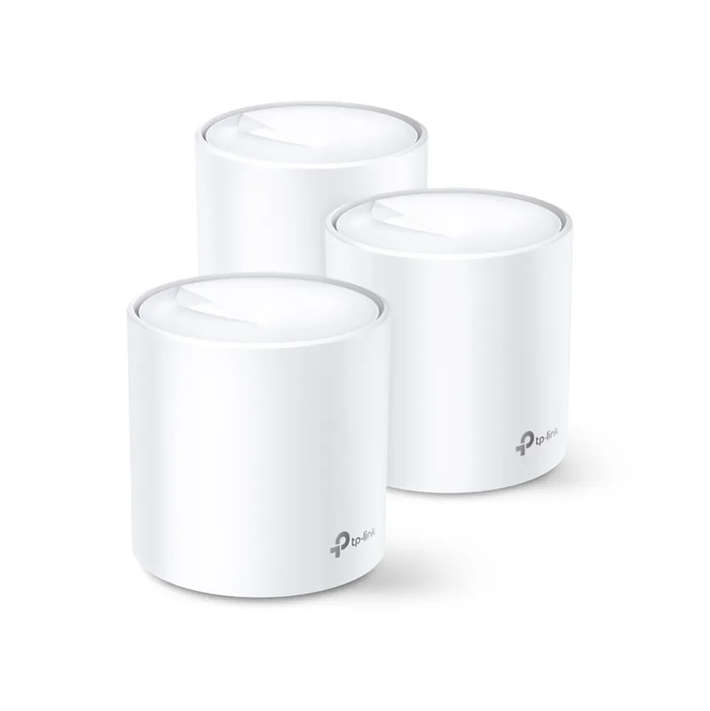 TP-Link Deco X20 -mesh WiFi -järjestelmä, Wi-Fi 6, AX1800, Dual-band, 3 kpl, valkoinen