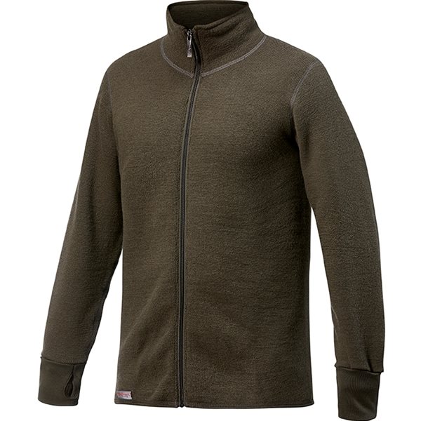 Woolpower Full Zip Jacket 600 Pine Green - XS