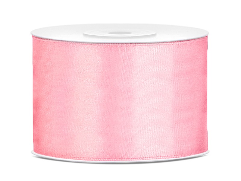 Satiininauha - Light pink , 50mm x 25m