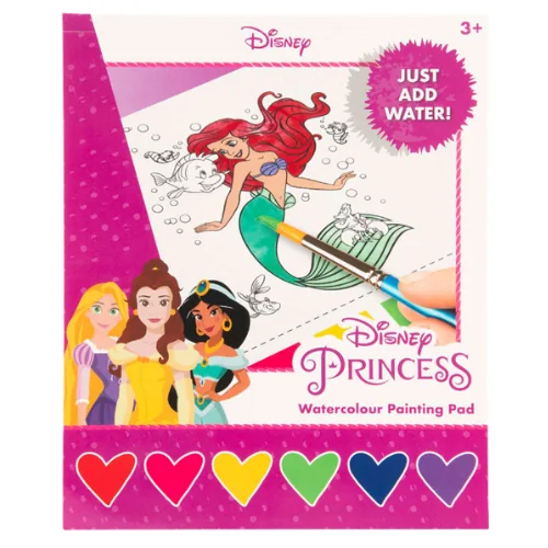 Disney Princess Watercolour Painting Pad – 27 Osaa