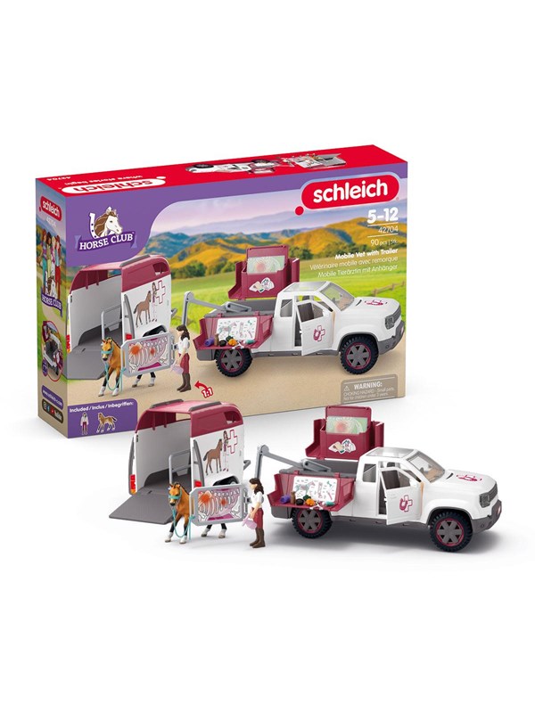 Schleich Liikkuva eläinlääkäri perävaunulla - (42704)