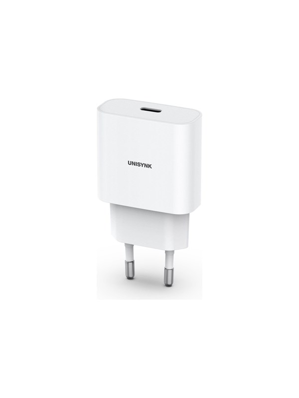 Unisynk Usb-c Slim -seinälaturi 20w Valkoinen