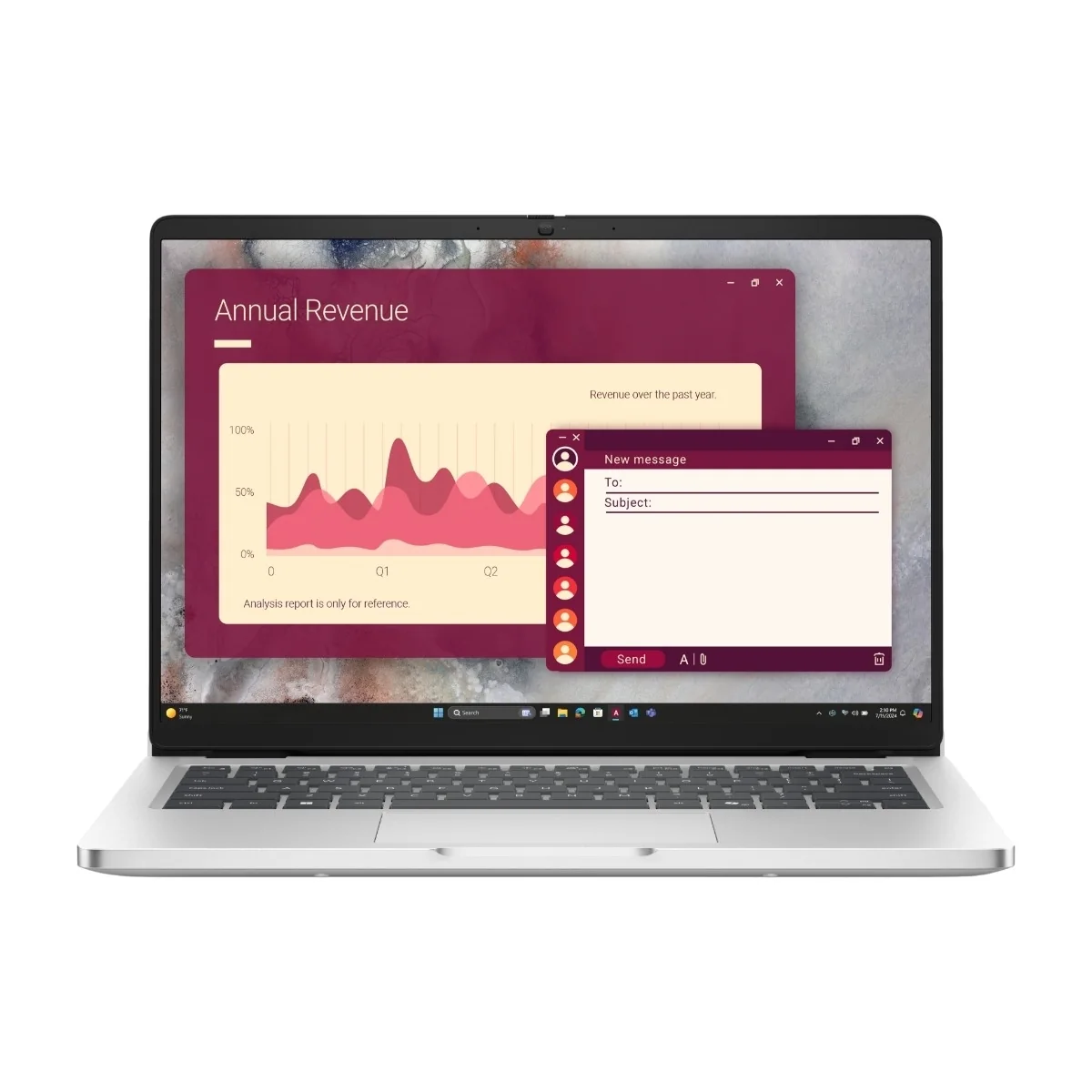 Dell Pro 14 14.0" Core Ultra 7 255U, 16 Gt, 512 Gt, Intel Graphics, Win 11 Pro -kannettava, platinahopea