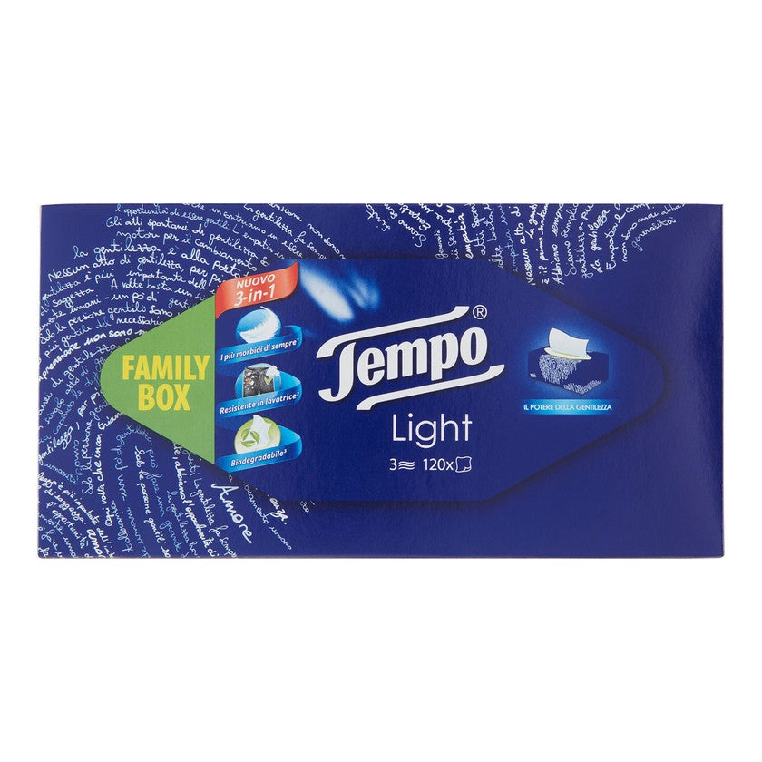 Tempo Fazzoletti Family Light Box 120 nenäliinaa 3 kerrosta