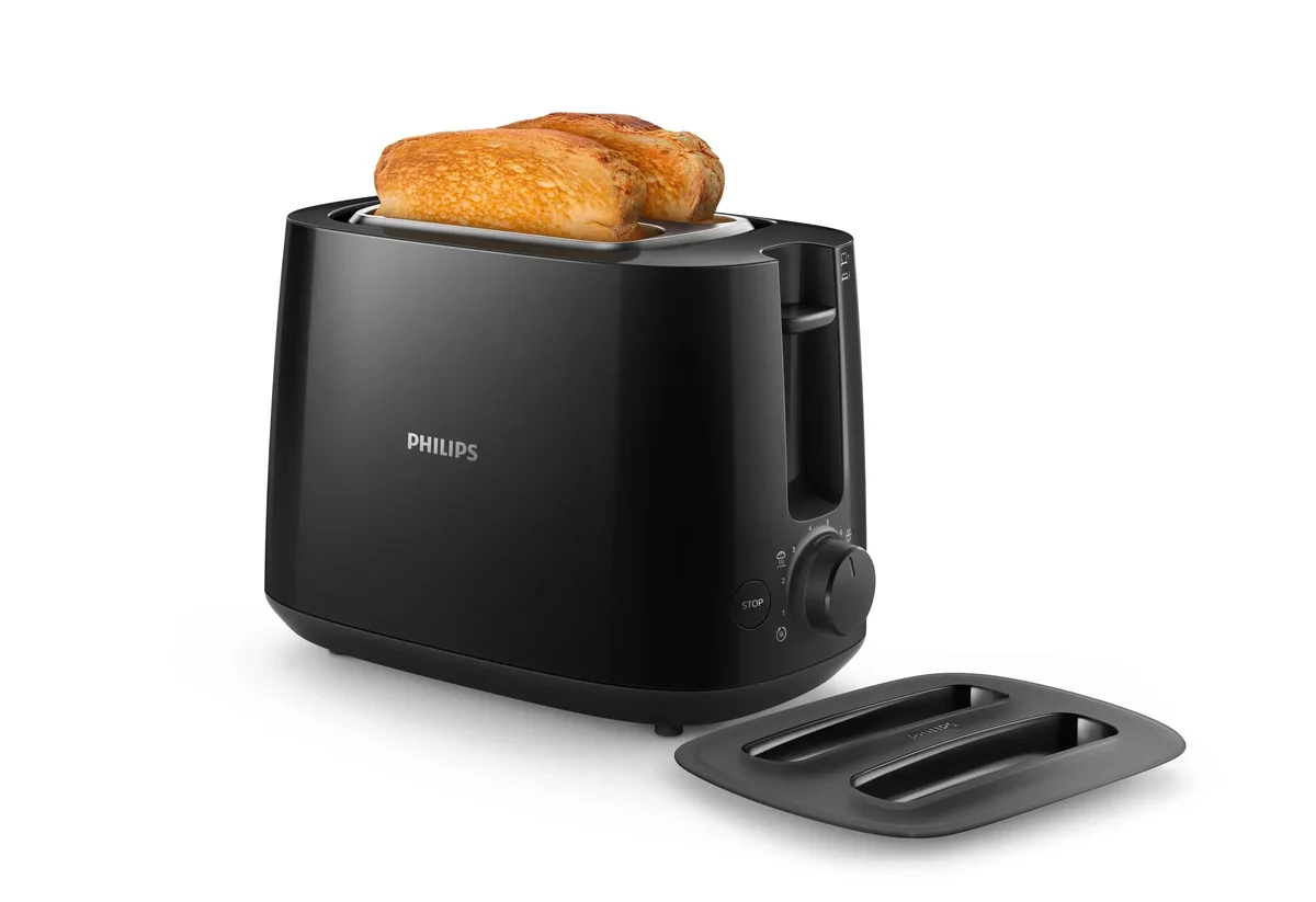Philips Daily Collection HD2582/90, 2 viipale(i)ta, Metalli, Rotaatio, 830 W, 230 V, 50-60 Hz