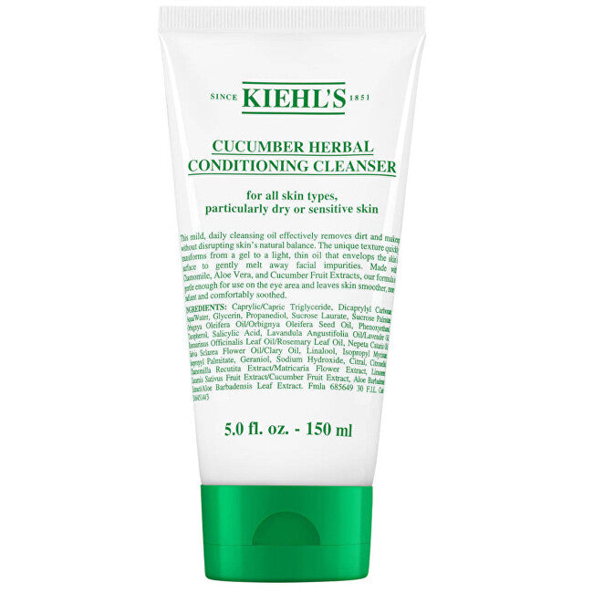 Kiehl's Cucumber Conditioning hellävarainen puhdistusemulsio kaikille ihotyypeille, myös herkälle 150 ml