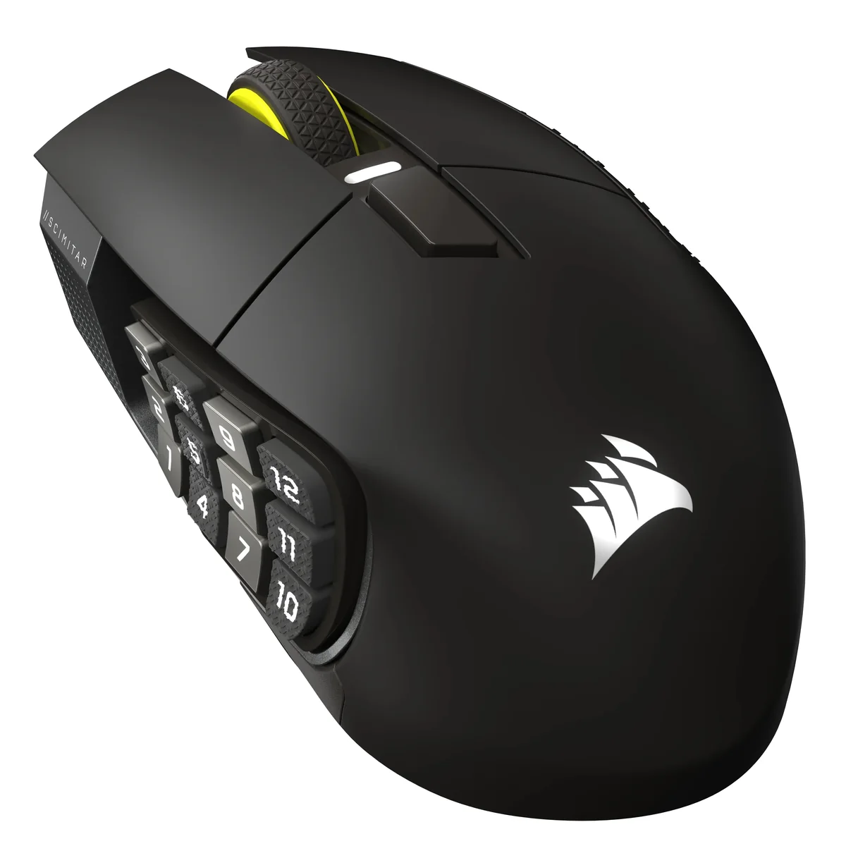 Corsair Scimitar Elite Wireless SE MMO - Gun metal - Pelihiiri - Optinen - 16 painiketta - Musta