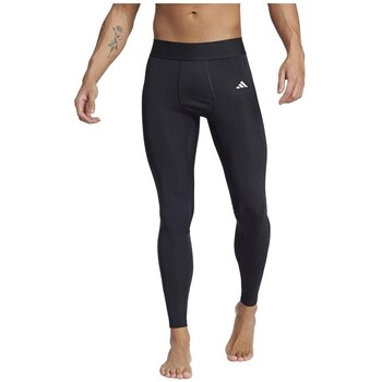 ADIDAS PERFORMANCE Urheilualushousut 'TECHFIT Long' musta / valkoinen