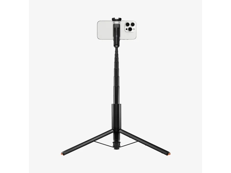 Spigen Tripod Selfie Stick | S541W, Älypuhelin, musta, Mikä tahansa tuotemerkki, Alumiini, 31,5 cm, 5,5 cm