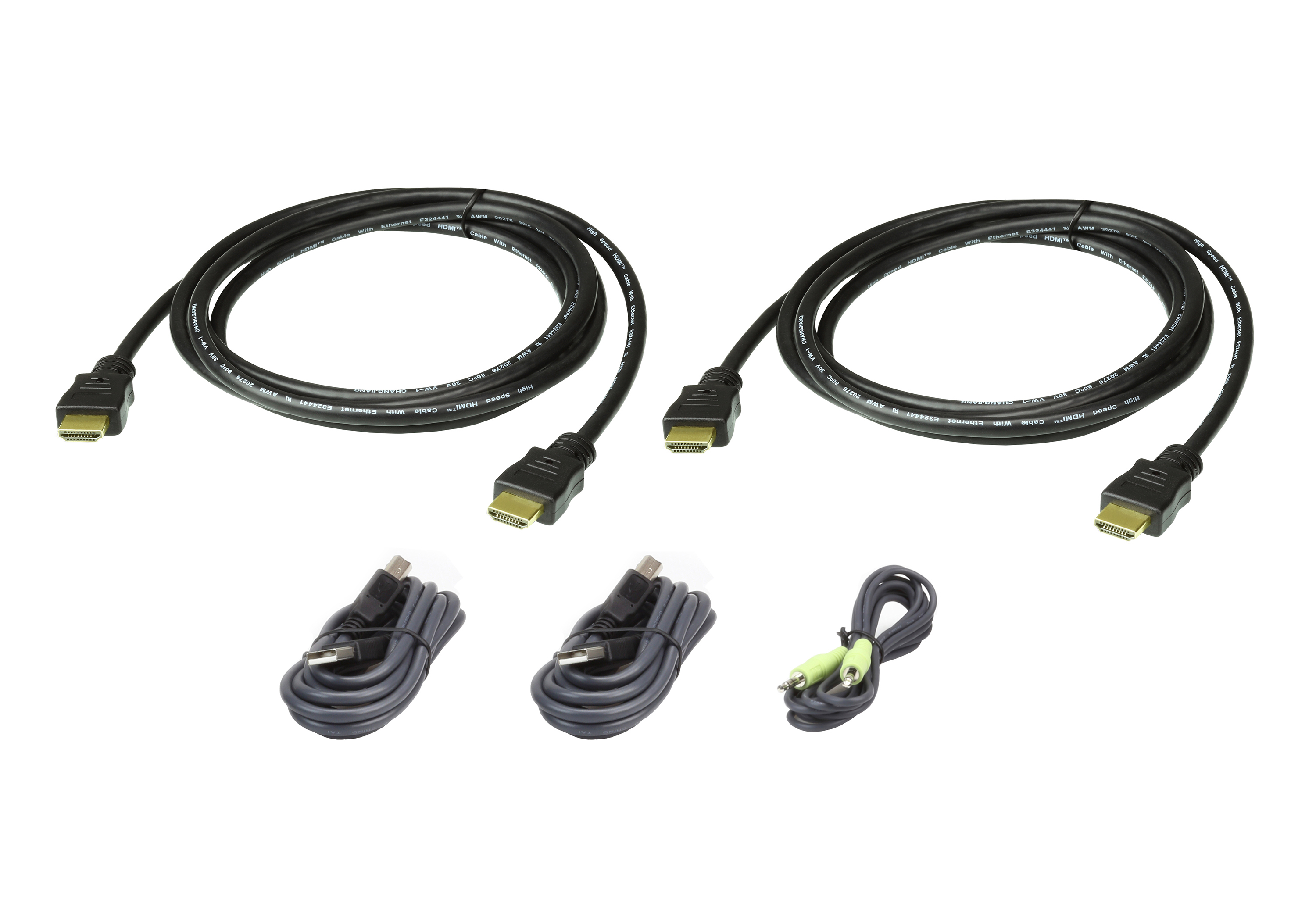 Aten 2l-7d02uhx5 Kvm-kaapeli Musta 1,8 M