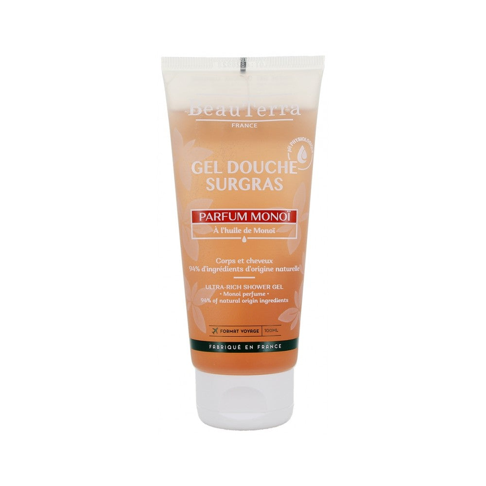 BeauTerra Surgras Suihkugeeli - Monoï 100 ml - Matkakoko