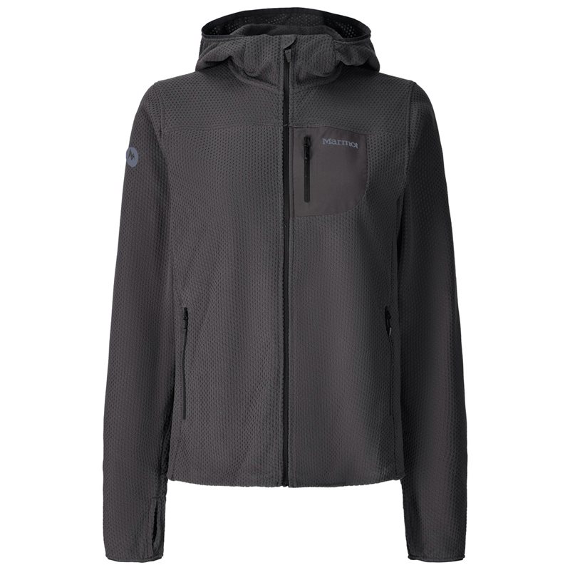 Marmot Wm's AirFleece Hoody Blackened - S