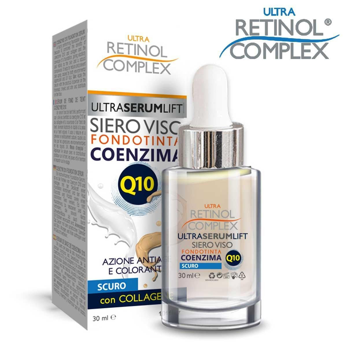 Retinol kompleksi kasvojen seerumi meikkivoide koentsyymi q10 tumma 30 ml