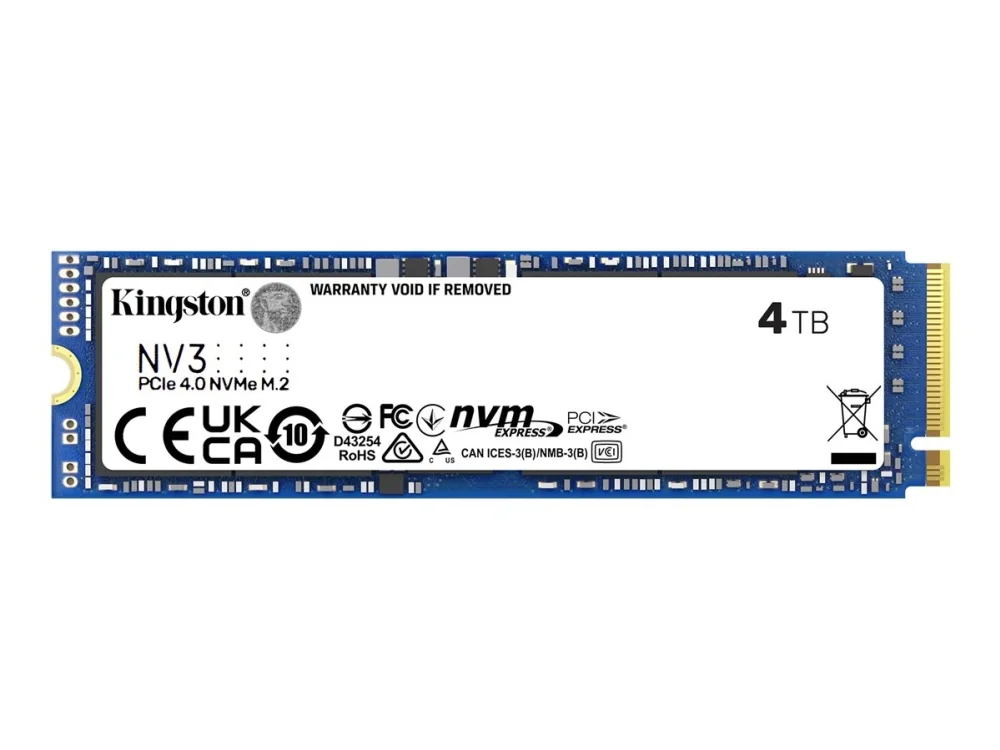 Kingston NV3 SSD - 4TB - PCIe 4.0 - M.2 2280