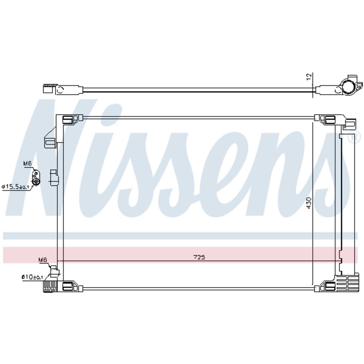 Lauhdutin, ilmastointilaite NISSENS 941217