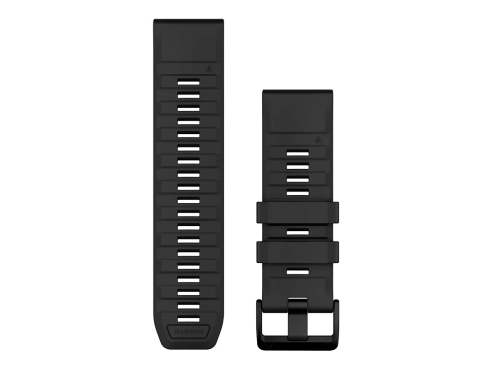 Garmin QuickFit silikoniranneke 26 mm, musta/musta