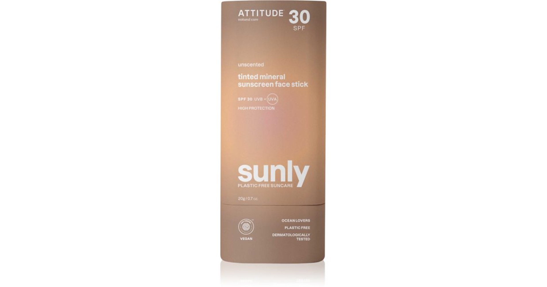 Attitude Sunly Stick Mineraaliruskettava kermapuikko SPF 30 20 g