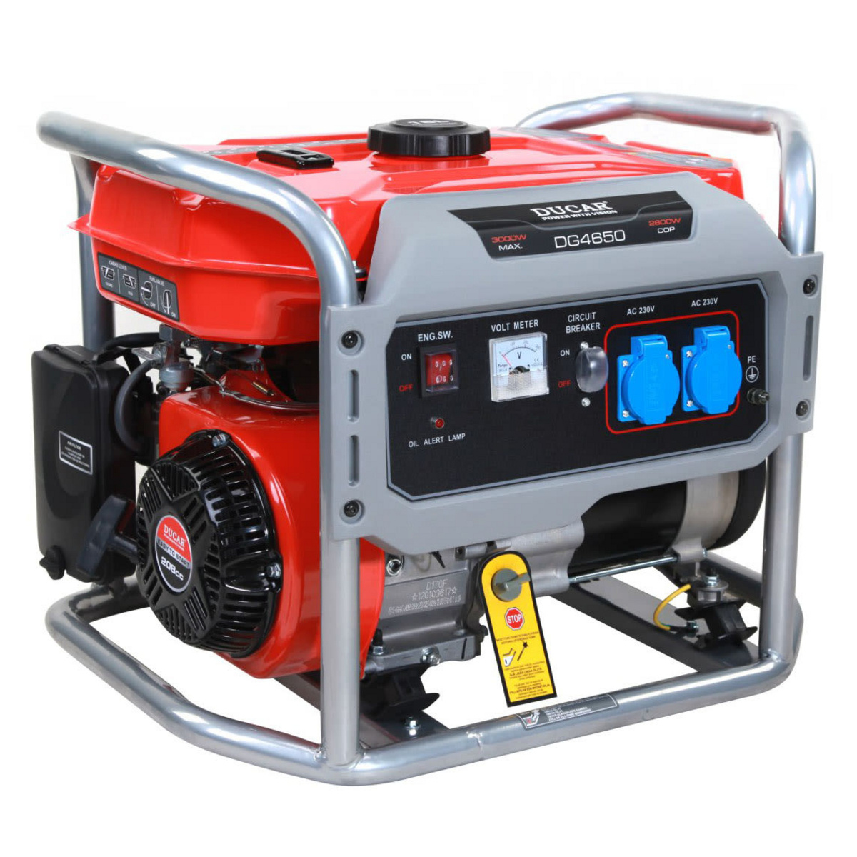 Aggregaatti DG4650 (2,8 kW), Ducar