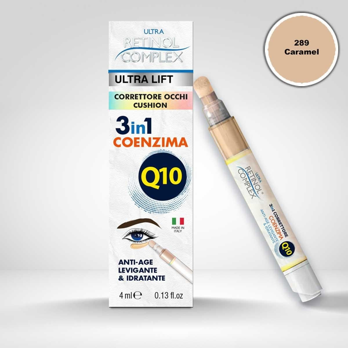 Retinol complex silmänympäryspeitevoide 289 karamelli 3 in 1 koentsyymi q10 4 ml