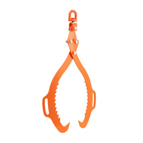 VEVOR 32in Log Lifting Tongs, 2-Claw Log Tongs, Heavy Duty Steel Log Grapple, 1543LBS Lifting Capacity, Swivel Log Graper Timber, Eagle Claw Design, Log Skidding Tongs for Trucks, Tractors, Forklifts
