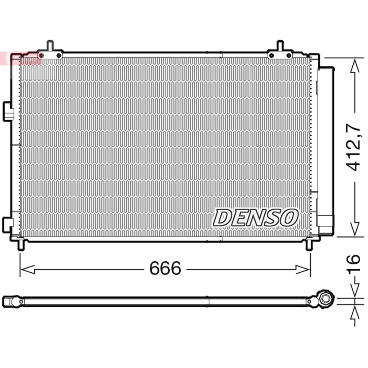 Lauhdutin, ilmastointilaite DENSO DCN50059